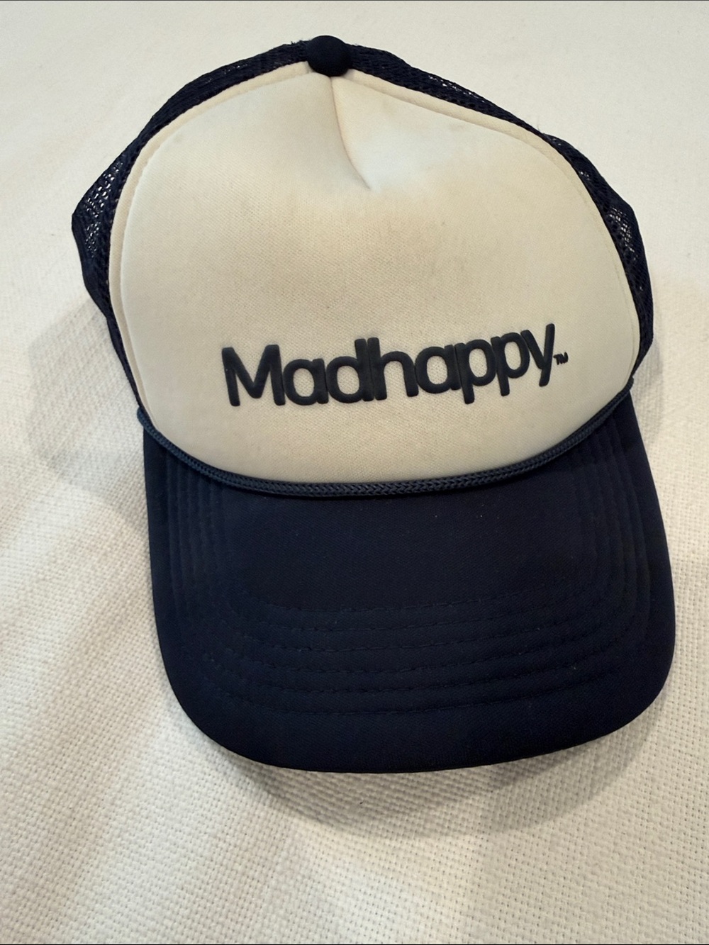 Madhappy Kids Black and Cream Mesh Trucker Hat